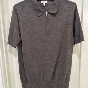 Reiss Men's Polo Shirt - Charcoal